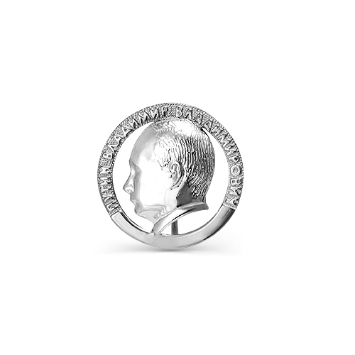 Значек серебряный 925 пробы серебро