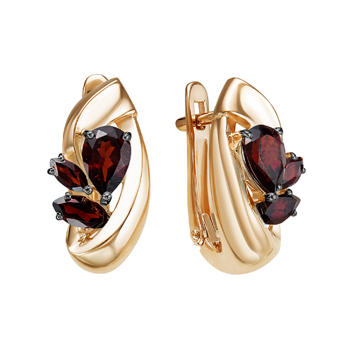 С124-5712Гр Серьги 585