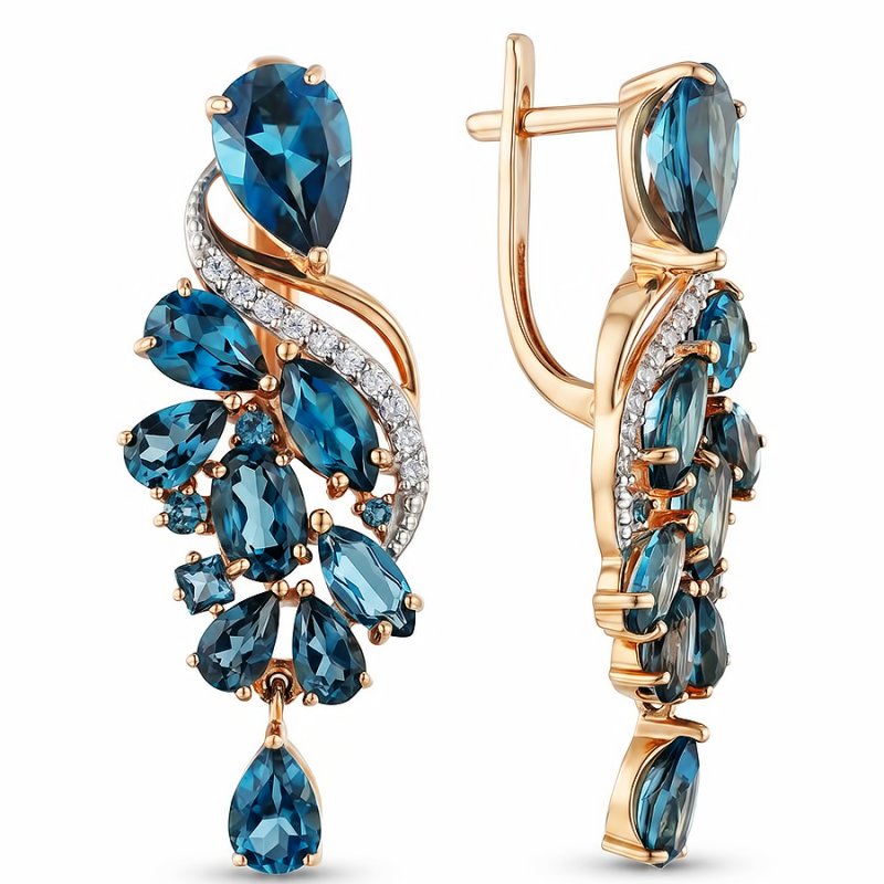 Серьги из золота 585 пробы