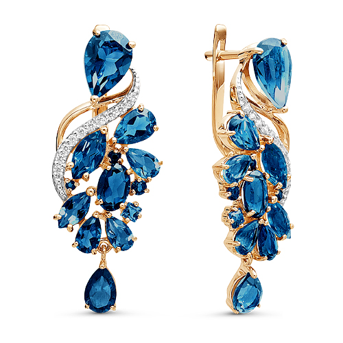 С122-3866ТЛ Серьги 585