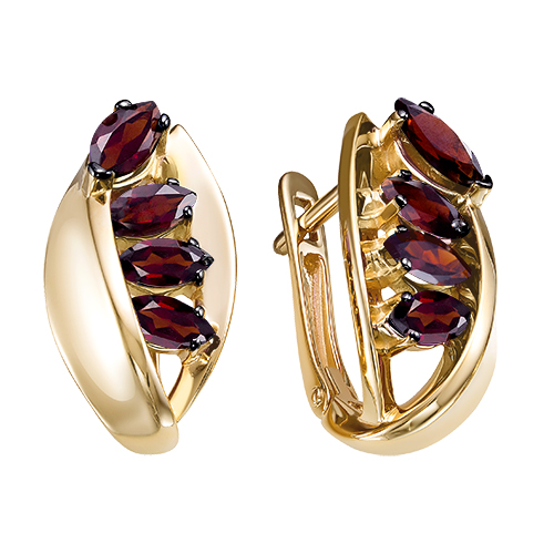 С124-5710Гр Серьги 585