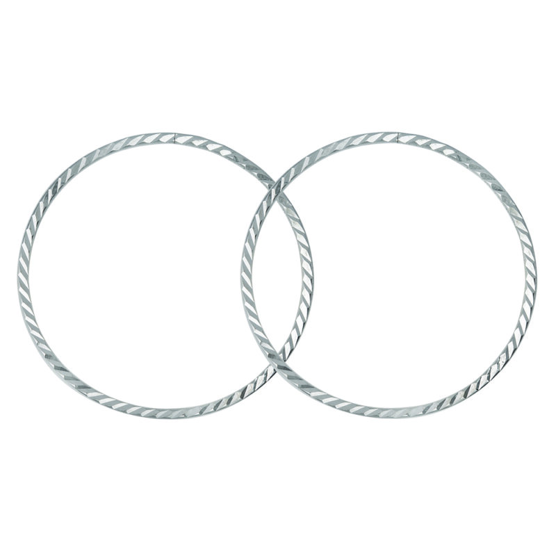 Серьги - кольца из серебра 925 пробы