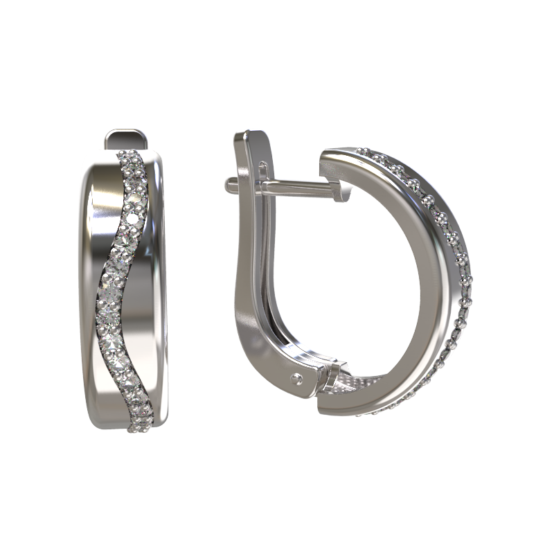 Серьги из серебра 925 пробы