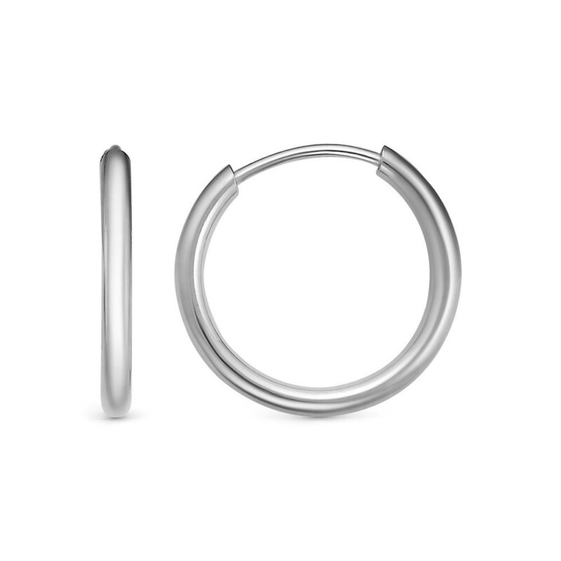 Серьги - кольца из серебра 925 пробы