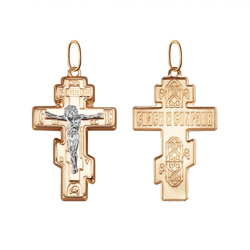 Крест из золота 585 пробы