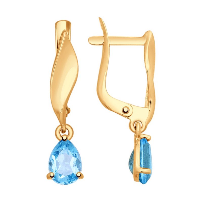 Серьги из золота 585 пробы