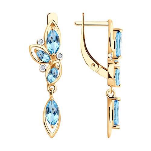 Серьги из золота 585 пробы