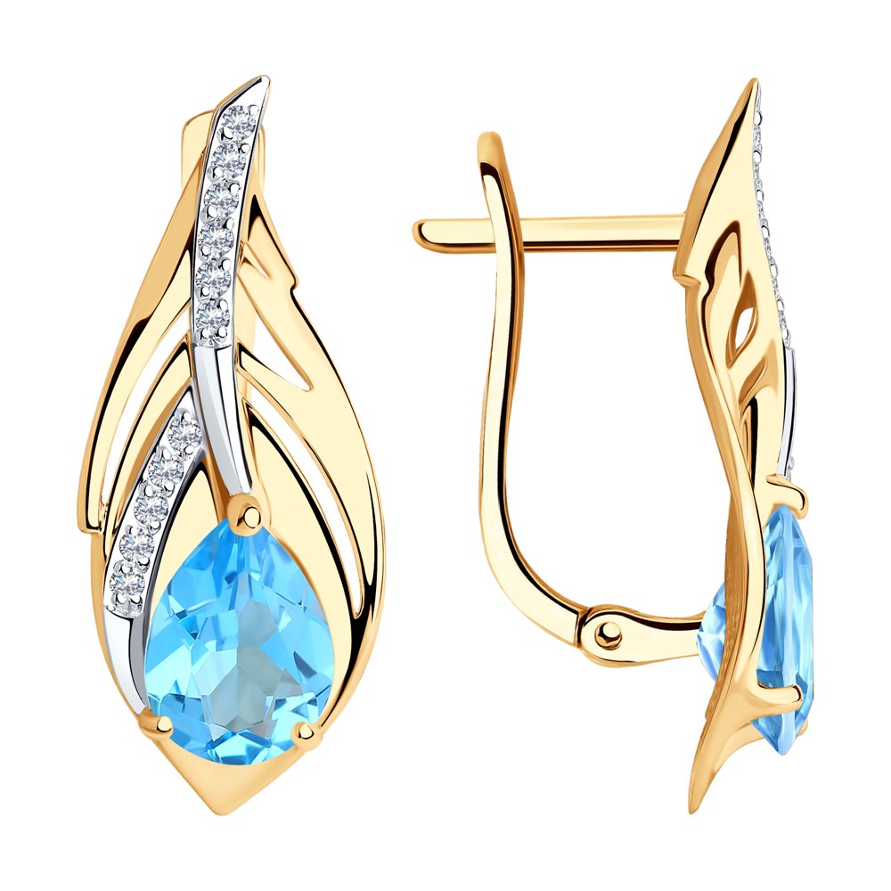 Серьги из золота 585 пробы