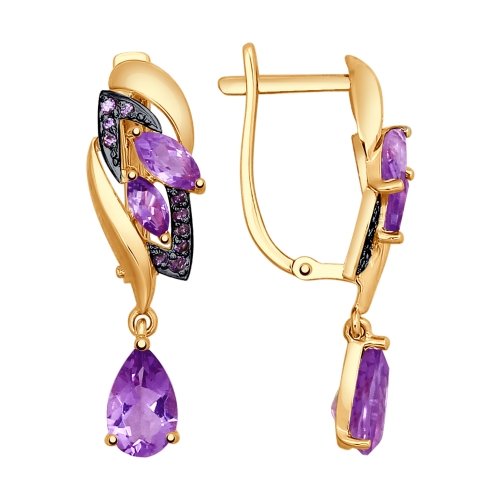 Серьги из золота 585 пробы