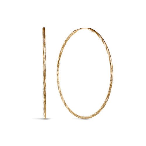 Серьги - кольца из золота 585 пробы