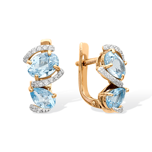 С122-1216Т Серьги 585