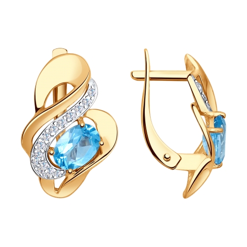 Серьги из золота 585 пробы