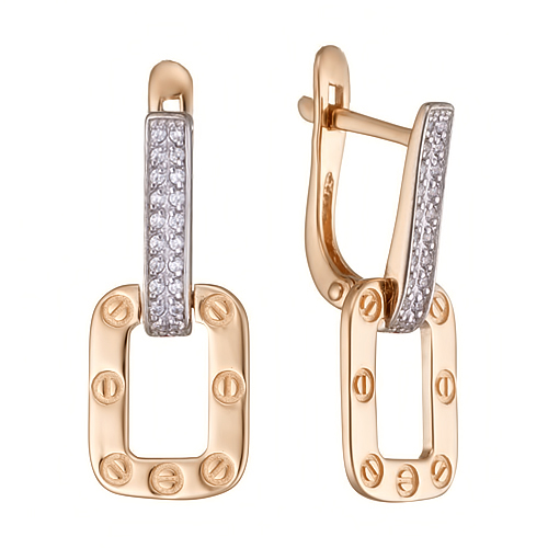 Серьги из золота 585 пробы