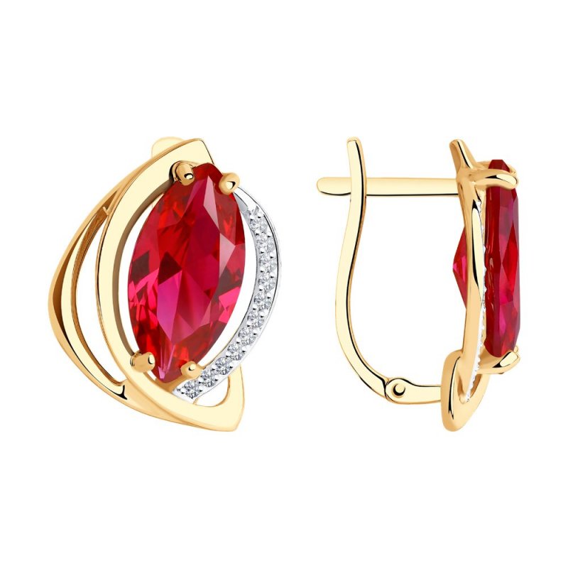 Серьги из золота 585 пробы