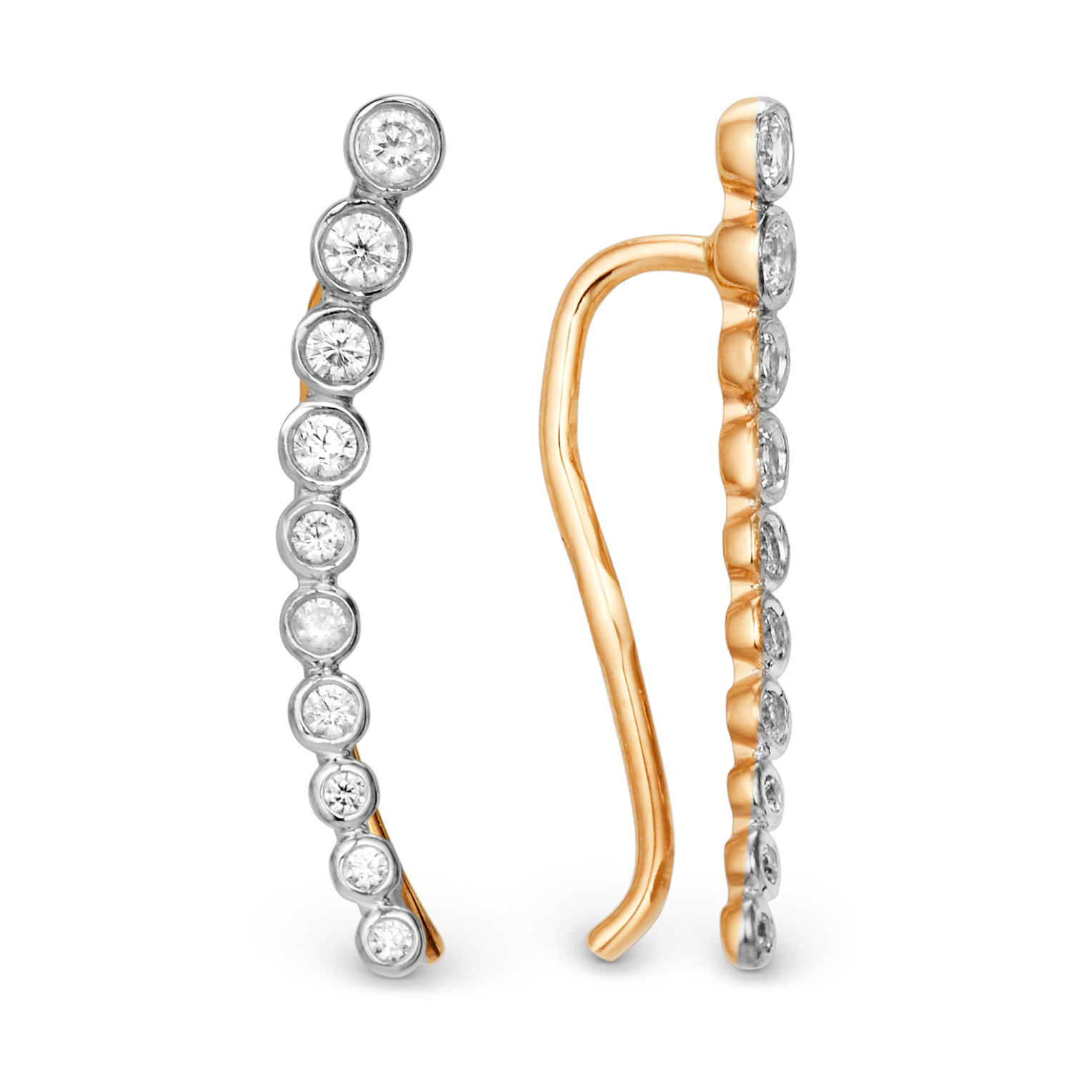 014002-1102 Серьги-каффы 585