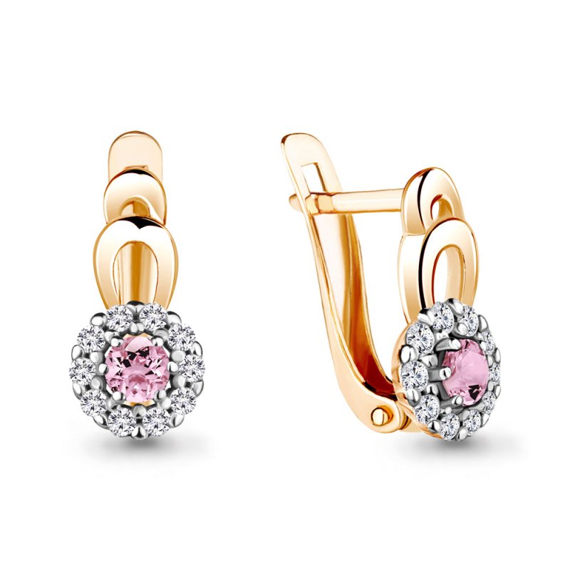 Серьги 48481АВ 585