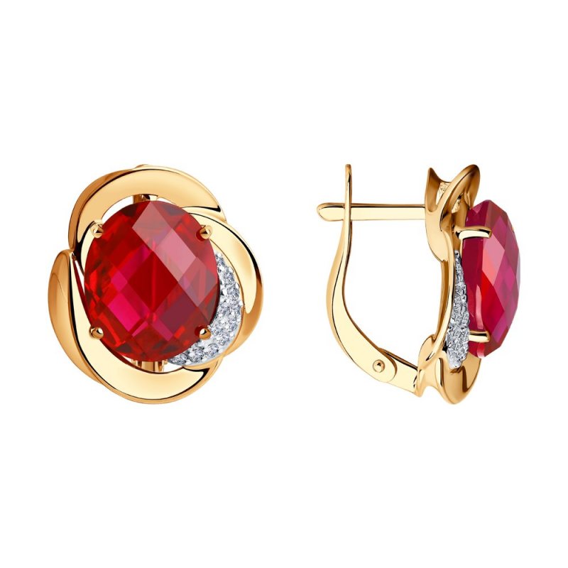 Серьги из золота 585 пробы