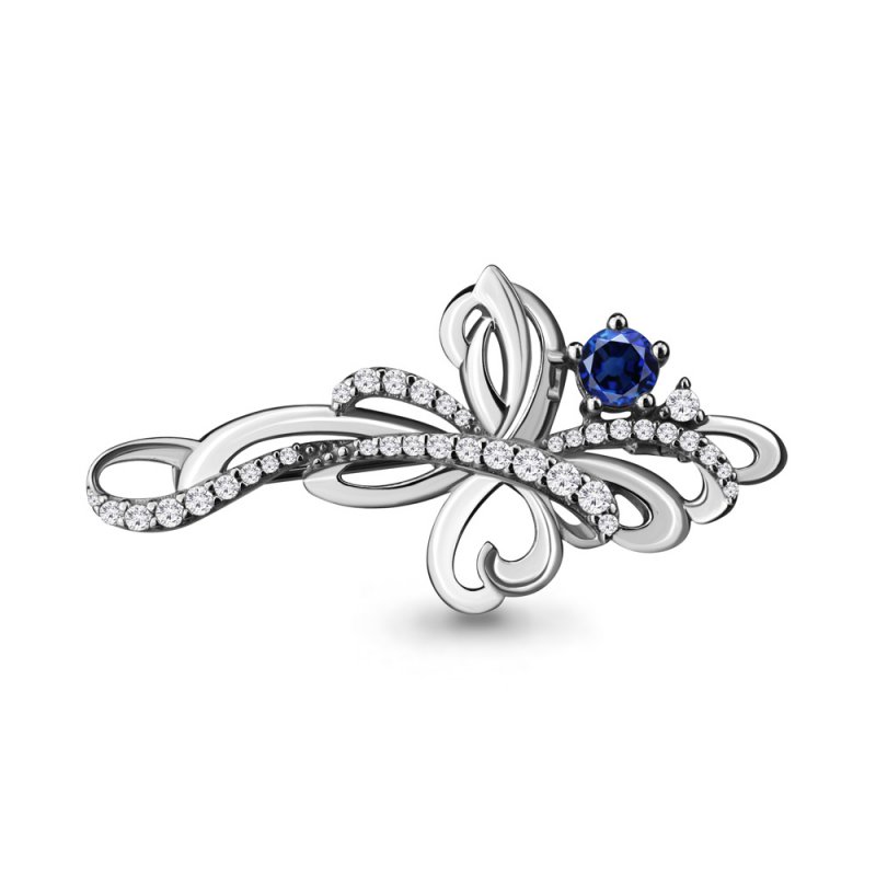 Брошь из серебра 925 пробы