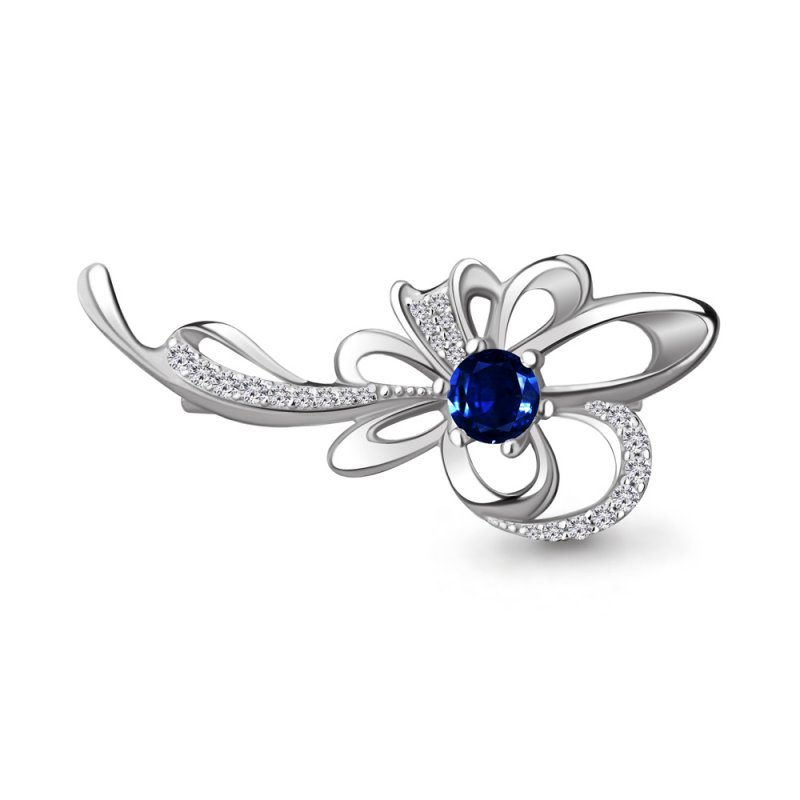 Брошь из серебра 925 пробы
