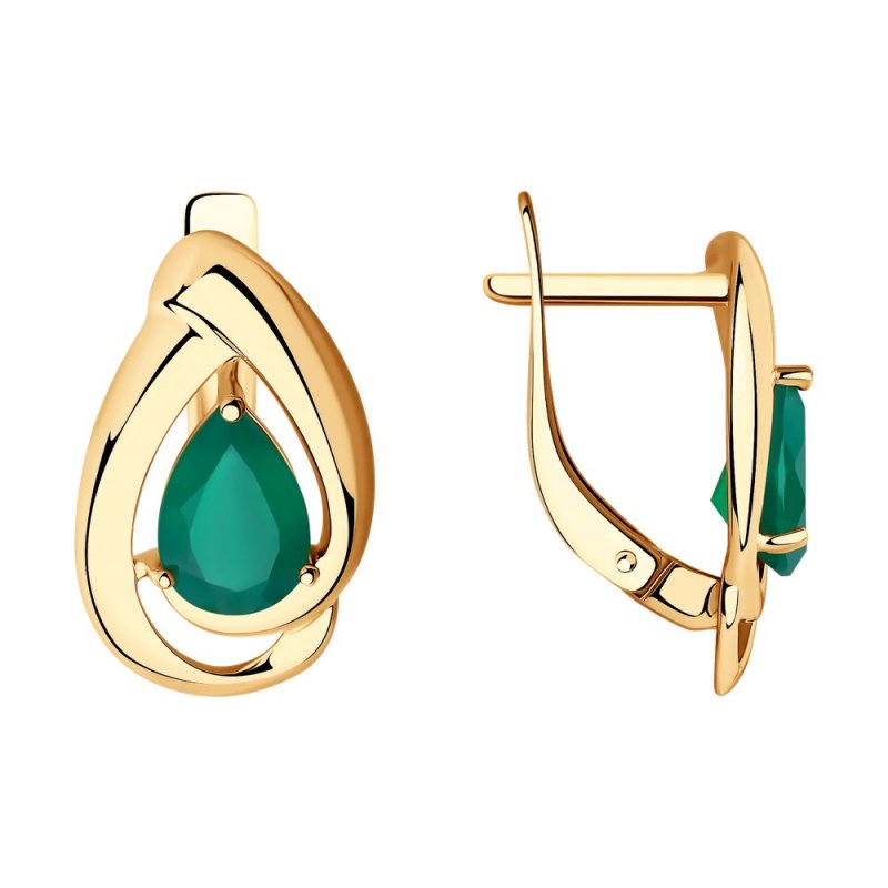 Серьги из золота 585 пробы