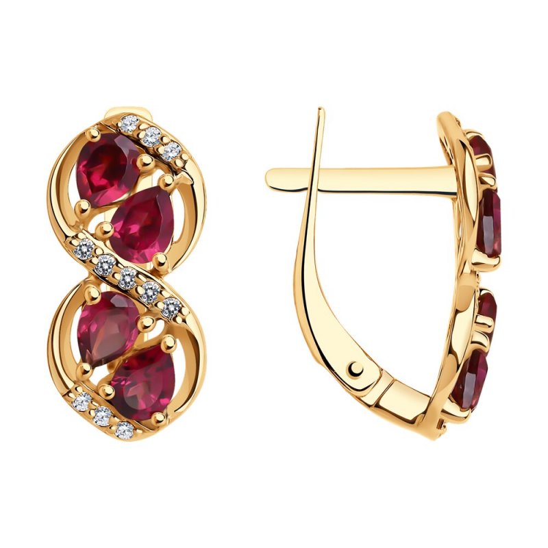 Серьги из золота 585 пробы