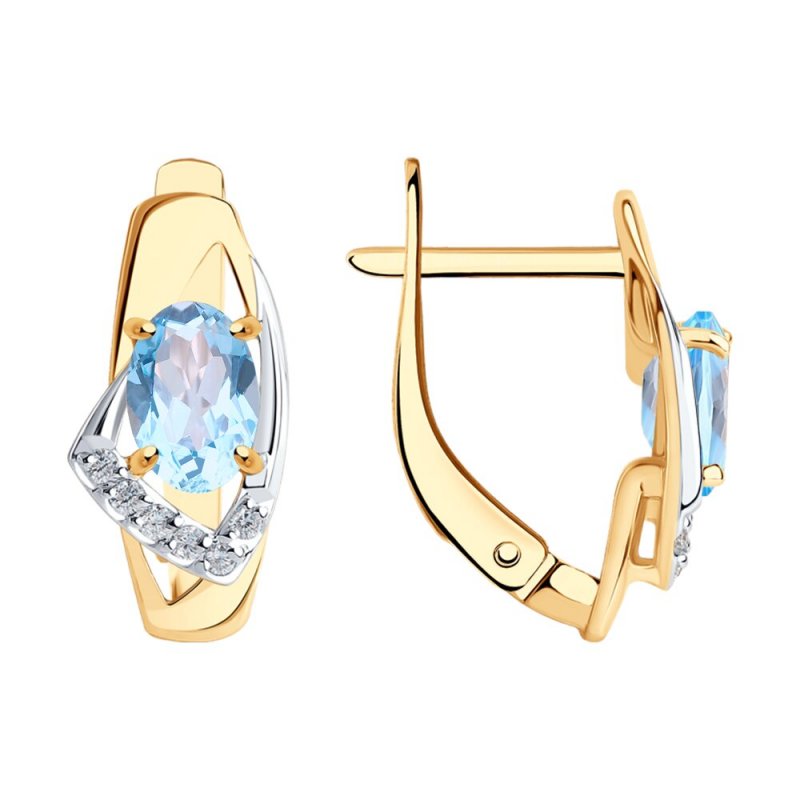 Серьги из золота 585 пробы