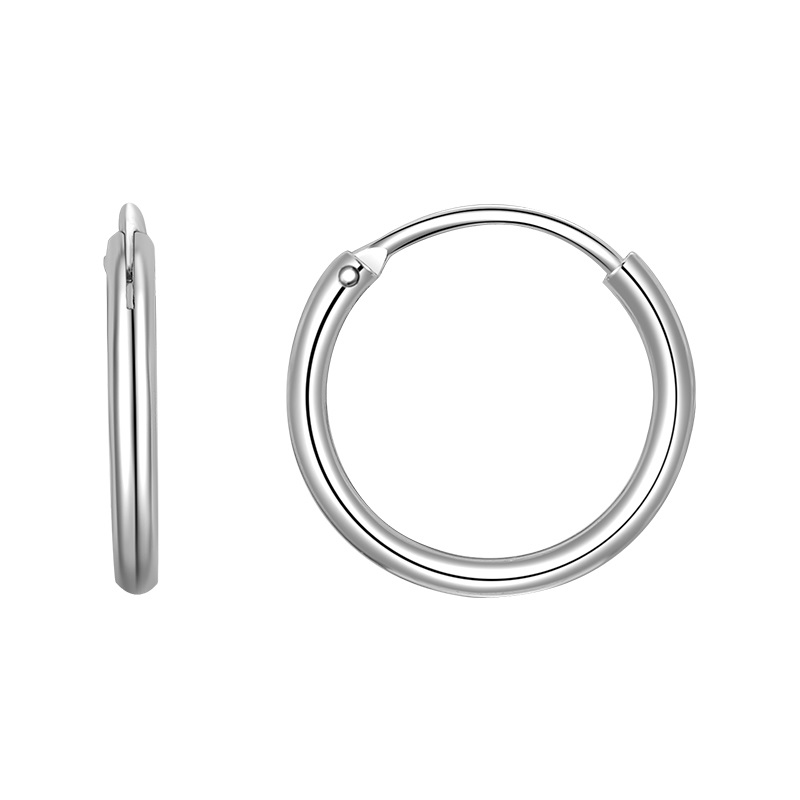 Серьги-конго из серебра 925 пробы