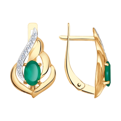 Серьги из золота 585 пробы