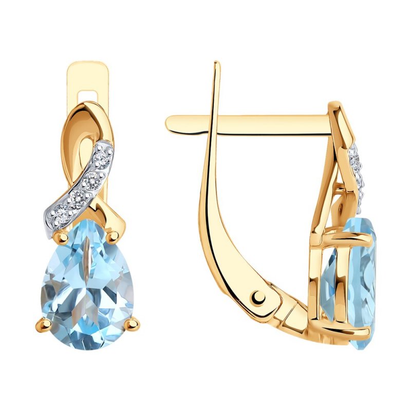 Серьги из золота 585 пробы