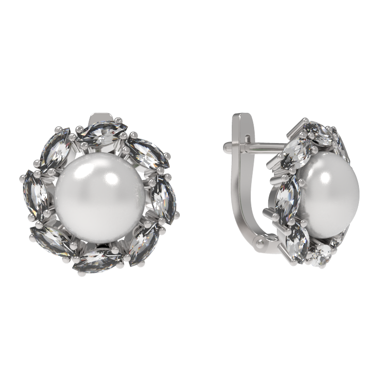 Серьги из серебра 925 пробы