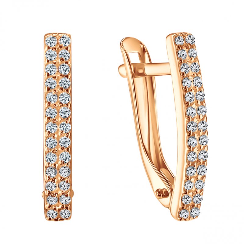 СргЛ32/бцФ/з585 Серьги 585