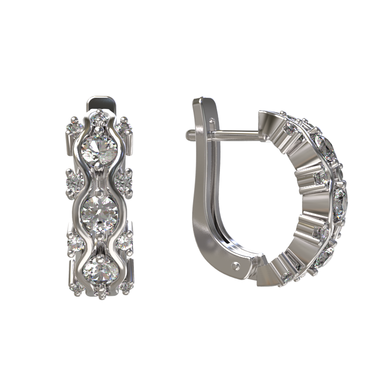 Серьги из серебра 925 пробы