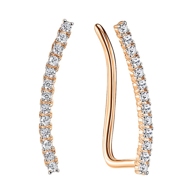 СргКфЛ45/бцФ/з585 Серьги 585