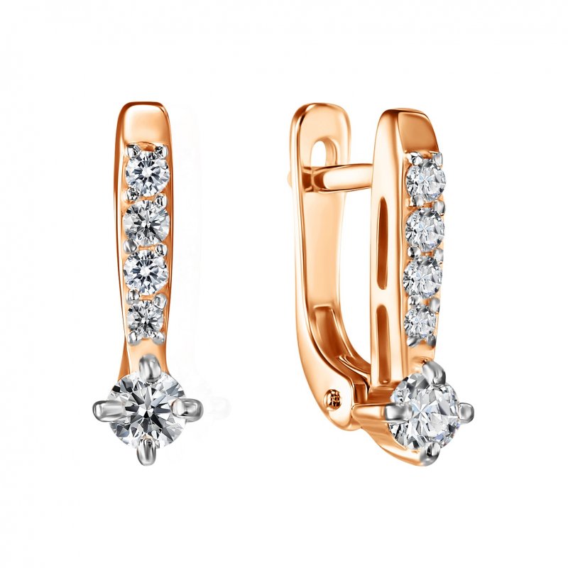 Срг292004НГ/бцФ/з585 Серьги 585