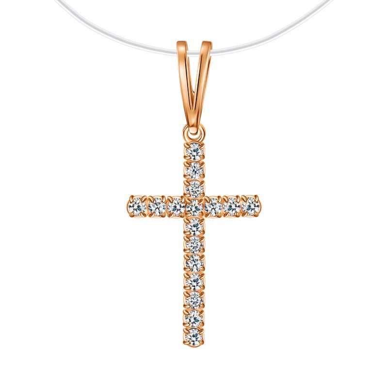 Крест СК27.01/бцФ/з585 Подвеска 585