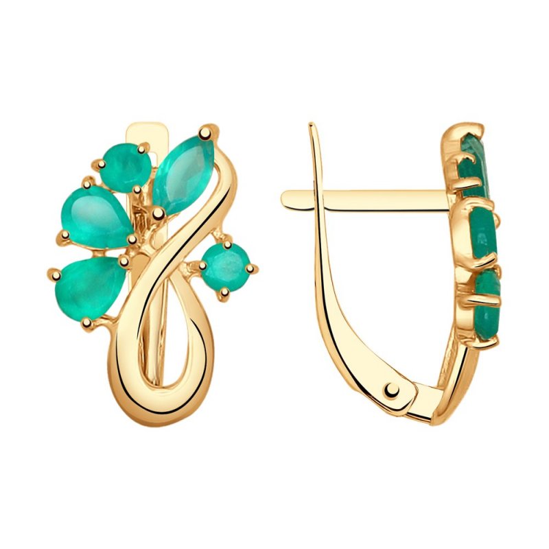 Серьги из золота 585 пробы