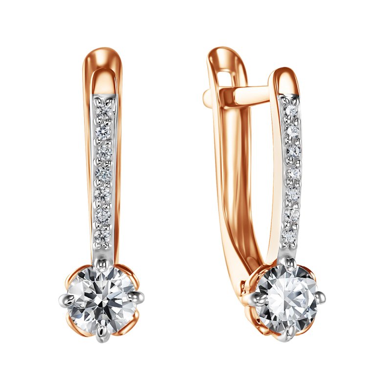 СргЛ18/бцФ/з585 Серьги 585