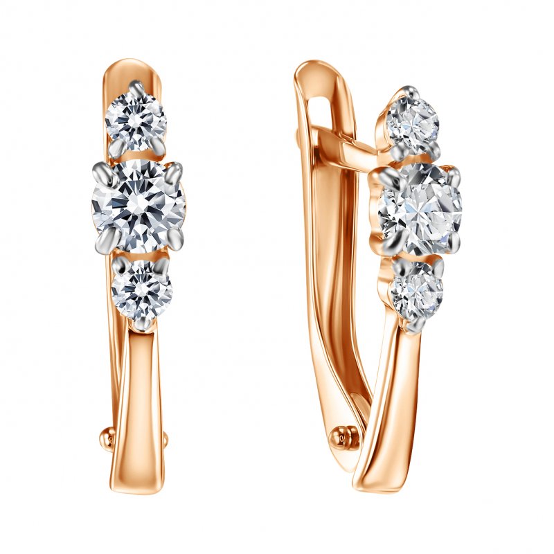 Срг292168НГ/бцФ/з585 Серьги 585