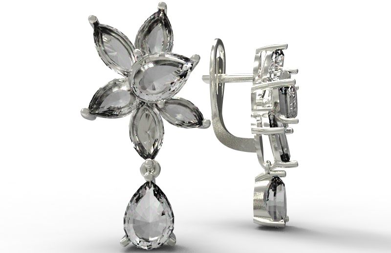 С120-5099Гр Серьги 585