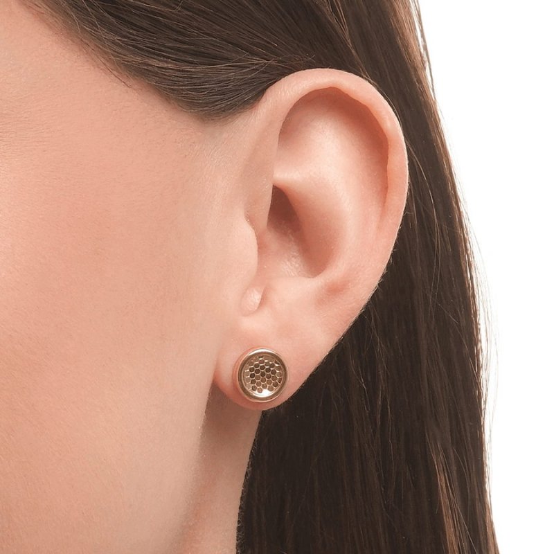 Серьги-пуссеты из золото 585 пробы