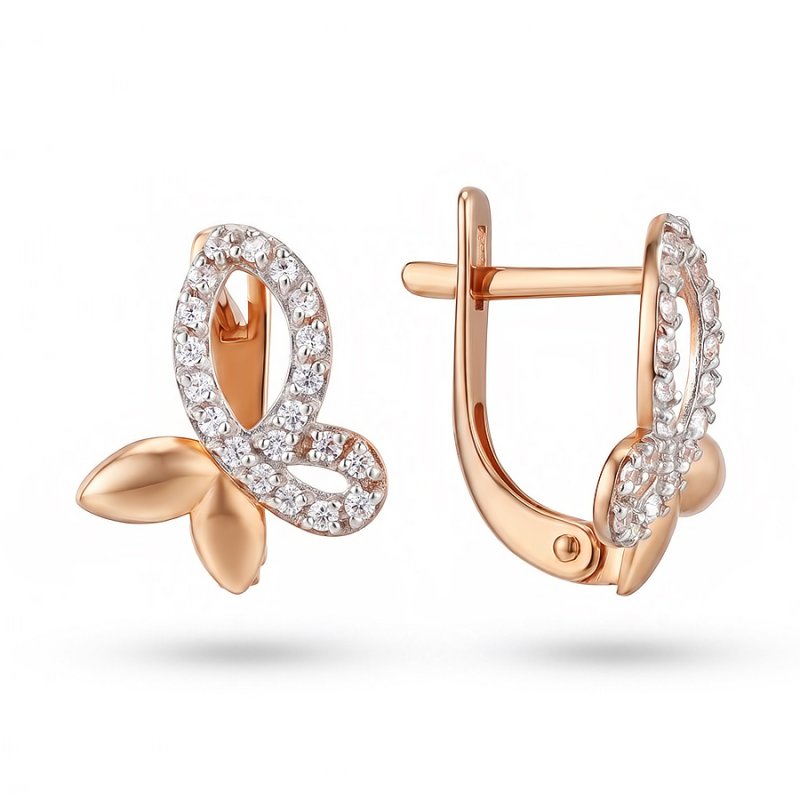 Серьги детские из золота 585 пробы