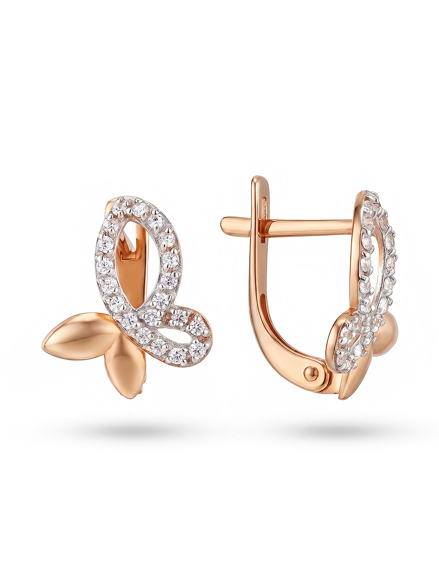 Серьги детские из золота 585 пробы