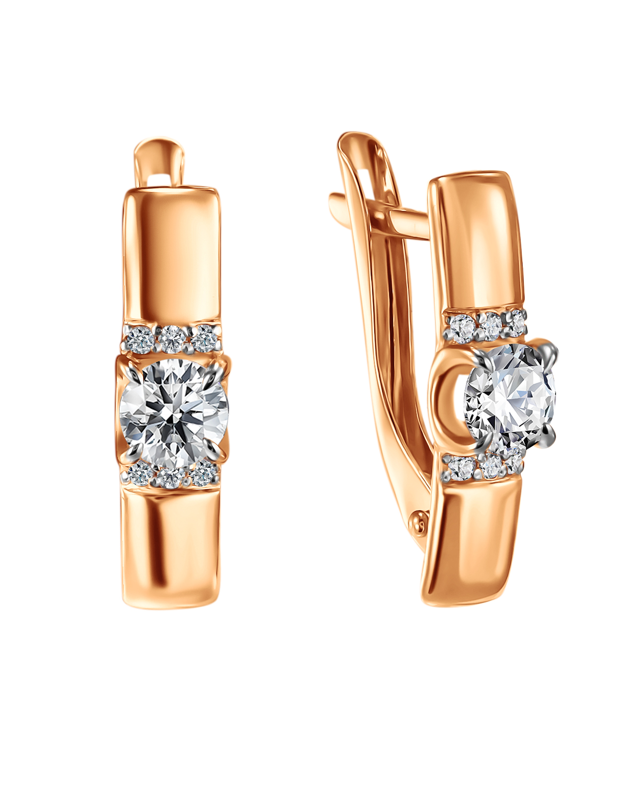 СргЛ21/бцФ/з585 Серьги 585