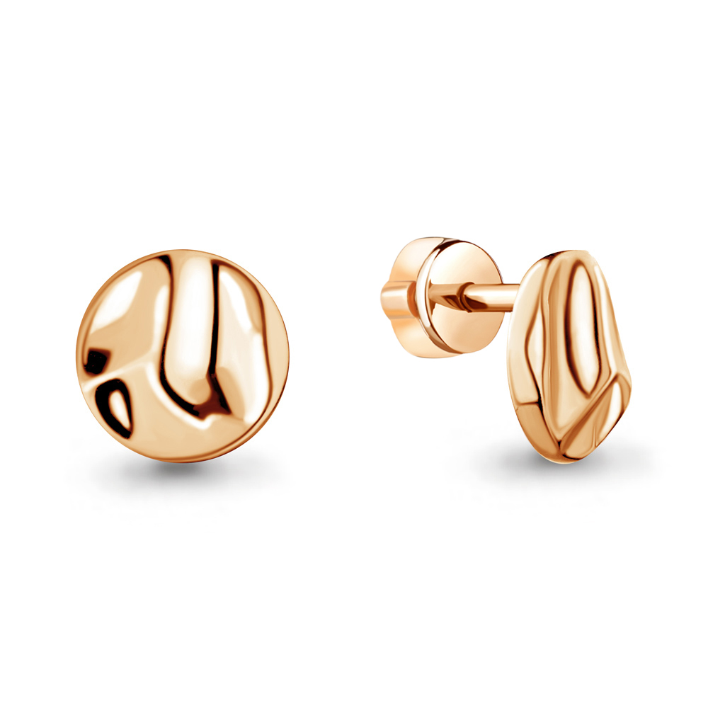 Серьги пусеты золотые 585 пробы