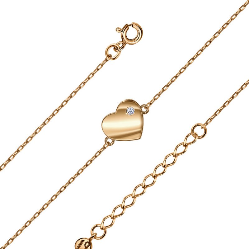 Бр130-1314-24,0 Браслет для ног 585