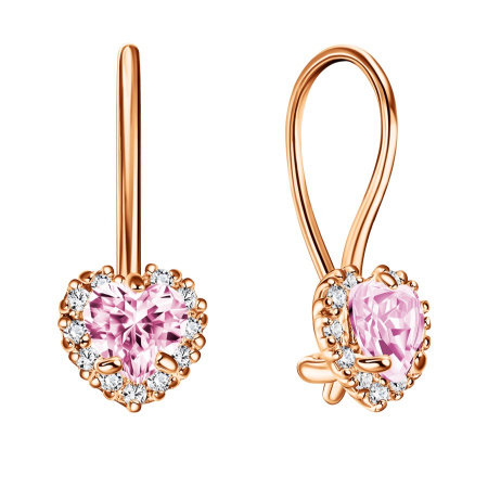 СргЛ46/РозФ/з585 Серьги 585