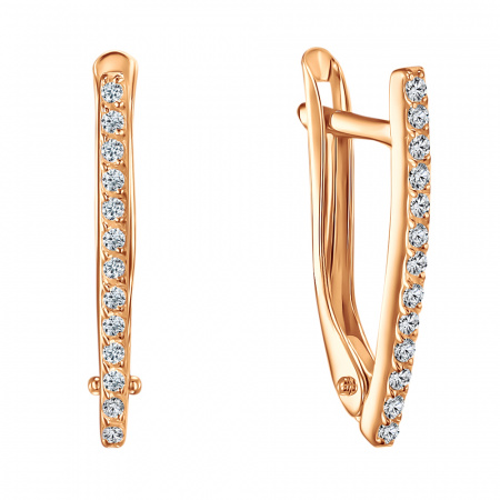 СргЛ30/бцФ/з585 Серьги 585