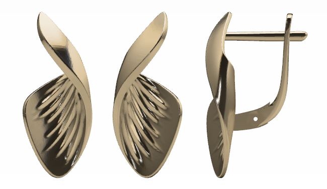 038542-1000 Серьги 585