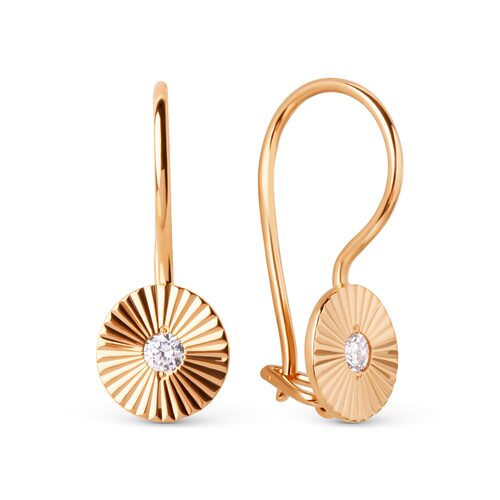 Серьги детские из золота 585 пробы