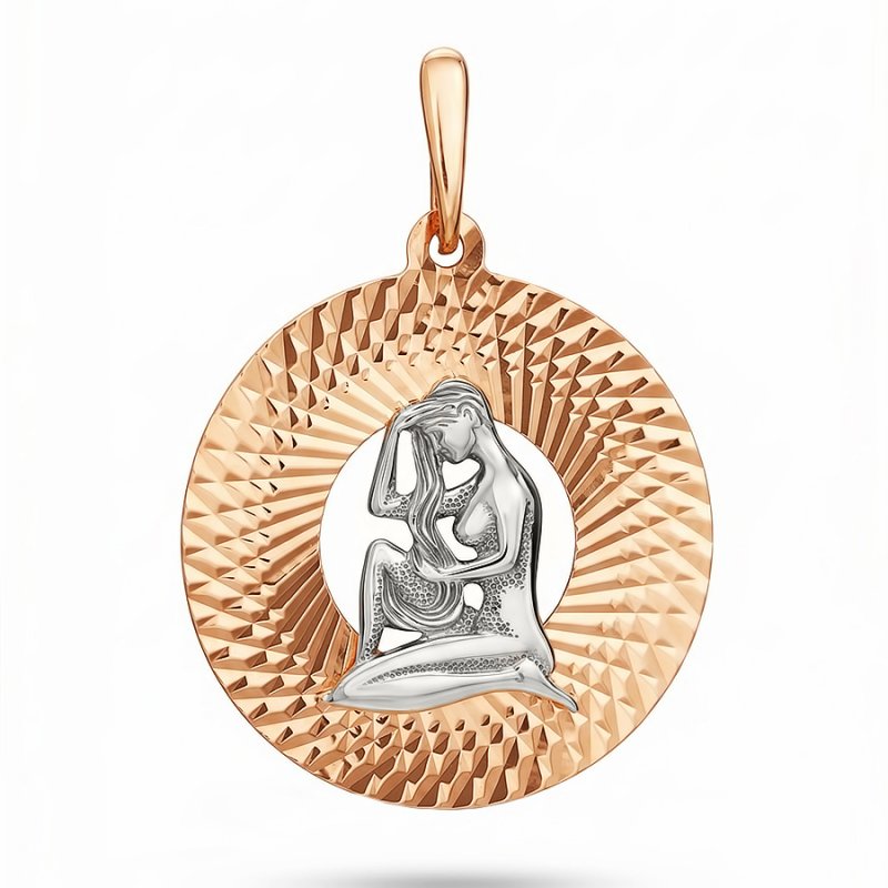 Подвеска зодиак из золота 585 пробы